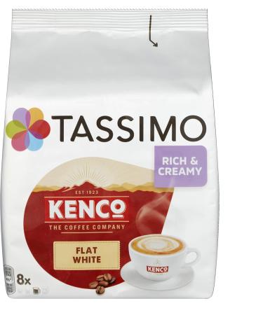 Tassimo Kenco Flat White Coffee Pods - 16 Pods for 8 Servings - Buy Online on GoSupps.com