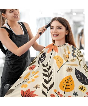 Waterproof Barber Cape - Autumn Leaves & Cheetah Haircut Bib for Men & Women | Unisex Cutting Cape - Buy Online on GoSupps.com