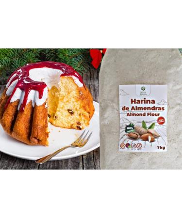 Almond Flour 1 kg - Ideal for Cakes and Keto - Gluten Free - 100% Mediterranean Origin - Non-GMO - Vegan - Buy Online on GoSupps.com