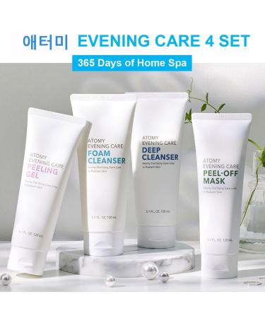 Shop Ato-my Evening Care 4 Set: Foam Cleanser Deep Cleanser Peeling Gel & Peel-Off Mask - International Shipping Available - Buy Online on GoSupps.com