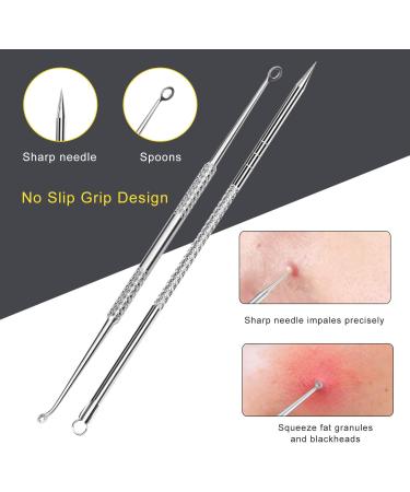 Boxoyx Blackhead Remover Tool Set - 10 Pcs Professional Pimple Extractor Kit for Acne Removal - Buy Online on GoSupps.com