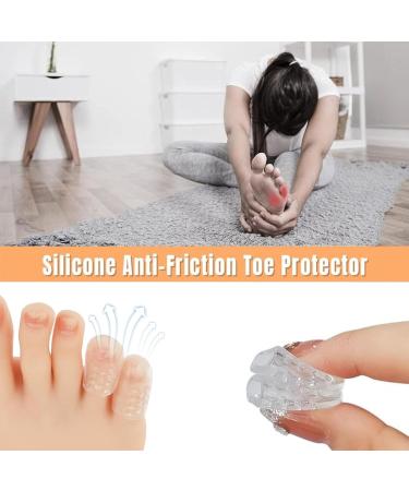 Silicone Anti-Friction Toe Protectors - 10pcs Breathable Gel Covers for Men & Women | Cushions Blisters & Protects Toes - Buy Online on GoSupps.com