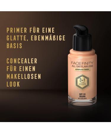 Max Factor Facefinity All Day Flawless 3 in 1 Foundation Golden 75 - Primer Concealer & Foundation (2 Pack 30 ml) for a Perfect Matte Finish - Buy Internationally - Buy Online on GoSupps.com