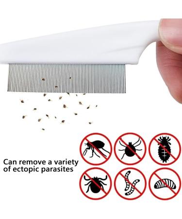 Seababoo 3PC Metal Lice Comb Set - Extra Fine Tines for Effective Lice & Flea Treatment for All Hair Types - Buy Online on GoSupps.com