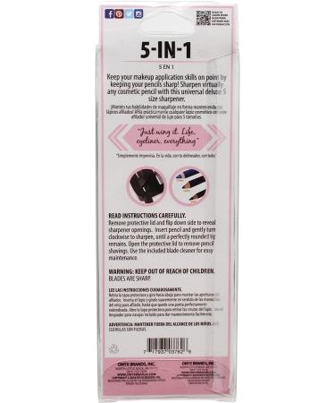 Onyx Professional 5-in-1 Universal Beauty Pencil Sharpener | 5 Sizes for Eyeliner, Eyebrow Pencils, and More - Buy Online on GoSupps.com