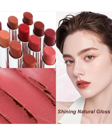 blmcoos Moisturizing Glaze Lip Balm Tinted Lip Balm Joyeloo Lip Balm Lips Lifter Lip Glaze Moisturizing Long Lasting Lip Glaze 2 In 1 Waterproof Lip Balm & Lip Liner Set 02 - Buy Online on GoSupps.com