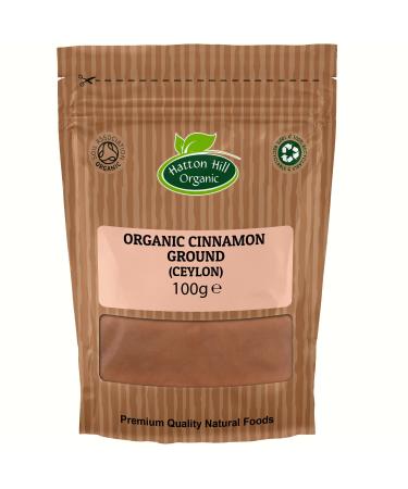 Organic Ground Ceylon Cinnamon 100g by Hatton Hill Organic - Buy Online on GoSupps.com