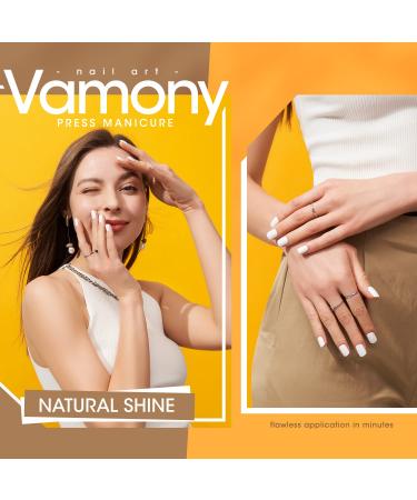 Vamony Press On Nails Square Short Length 2 Sets - American Spirit Blue Petite Fake Nails - 54pcs - Buy Online on GoSupps.com