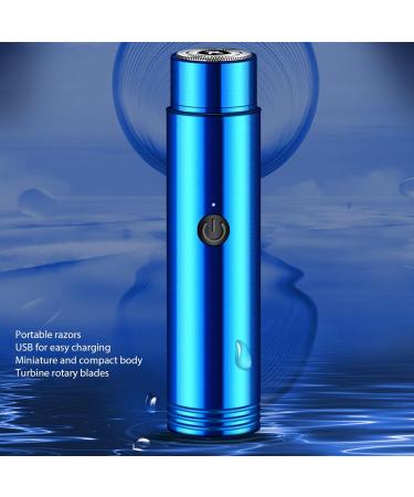 Buy Electric Beard Cutter - USB Rechargeable Portable Mini Clipper | Ideal for Travel & Daily Use (Blue - Buy Online on GoSupps.com