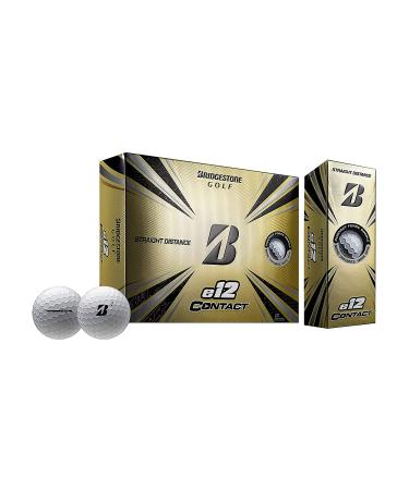 Bridgestone Golf 2021 e12 Contact Golf Balls (One Dozen) White Golf Balls
