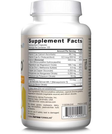 Jarrow Formulas Bone-Up - 240 Capsules for Strong Bones & Joint Support - Buy Online on GoSupps.com