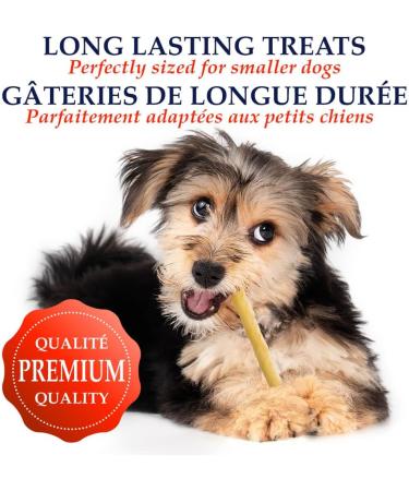 Pet Shoppe 5 Packs Rawhide Chew Sticks Rice Starch 100% Natural Treats Supports Dental Puppy and Small Dogs Unflavored3 8 count (Pack of 5) - Buy Online on GoSupps.com