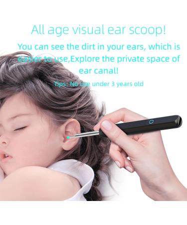 Ear Wax Removal Tool with 1296P Ear Camera & 6 Led Light for Earwax Removal - Black - Buy Online on GoSupps.com