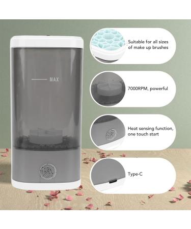 Automatic Cosmetic Brush Cleaner - USB Rechargeable Deep Clean Tool for Makeup Brushes (Black) | Efficient & Convenient Cleaning Solution - Buy Online on GoSupps.com