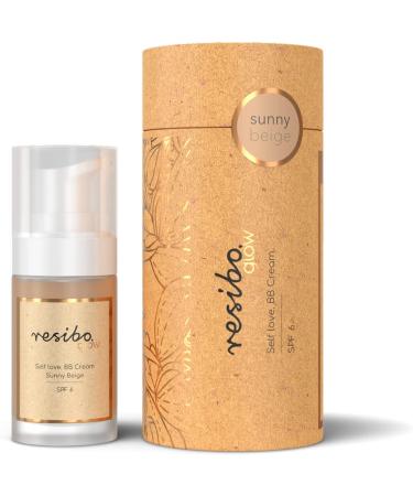 BETLEY SP Z OO Resibo Natural tinted day cream Self Love face cream natural cosmetics BB cream moisturizer pimple remover makeup foundation concealer sun protection Sunny - Buy Online on GoSupps.com