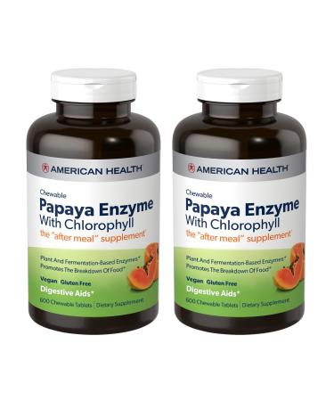 American Health Papaya Enzyme w/Chlorophyll 600 TAB