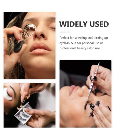 Solustre 3-in-1 Eyelash Case & Tweezers Set | False Eyelash Remover & Applicator | Stainless Steel Eyelash Extension Tools for Perfect Eyebrows - Buy Online on GoSupps.com