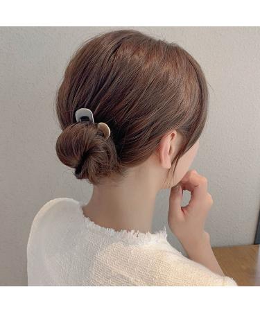 6-Piece Metal U Shaped Hair Pins Set - French Hairpin Forks Bobby Pin Kit for Women and Girls Hairstyles - Silver, Gold, Rose Gold - Buy Online on GoSupps.com