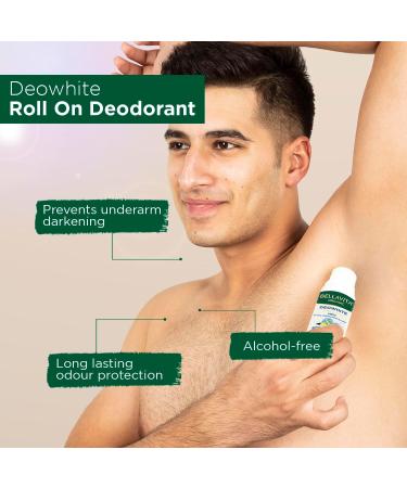 Ethnic Choice Organic Deo White Deodorant for Men Long Lasting Freshness 50ml Natural Roll On Underarms Skin Whitening and Lightening for Dark Underarms - Buy Online on GoSupps.com