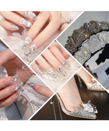 Beadsland 2880pcs Flatback Nail Rhinestones Kit - Clear AB & Crystal Rhinestones for Makeup and Crafts - 6 Sizes - Set 06 - Buy Online on GoSupps.com