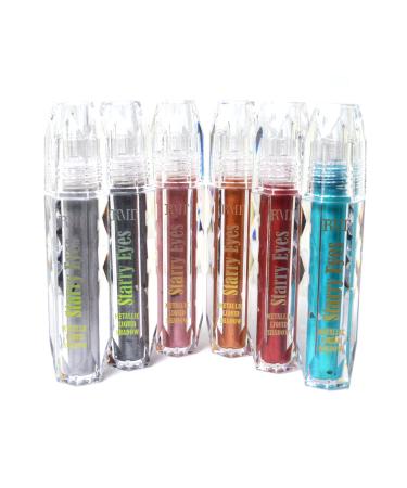 Buy Starry Eyes Metallic Glitter Liquid Eyeshadow E2202 - Shimmery Finish + Free Zipper Bag - International Shipping Available - Buy Online on GoSupps.com