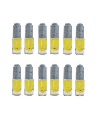 Cylindrical Molding 5ML Essential Oil/Serum Glass Bottle with 18/410 Collar Pipette Dropper (set of 12) (Straw)