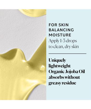 Sky Organics Organic Jojoba Oil for Face | 100% Pure & Cold-Pressed | Lightweight Hydration for Oily & Blemish-Prone Skin | 4 fl. oz - Buy Online on GoSupps.com