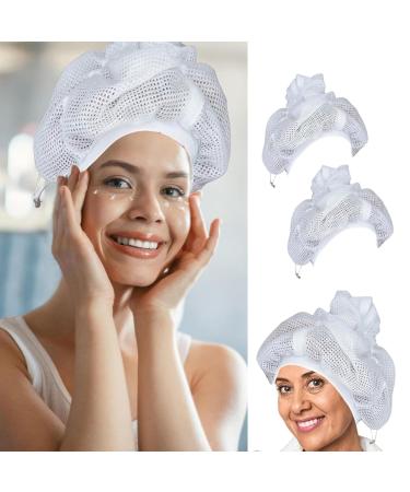 2-Pack Reusable Hair Drying Caps - Net Plopping Hair Caps for All Hair Types (Short Long Curly Smooth) - Perfect for Diffusing & Hair Care - Buy Online on GoSupps.com