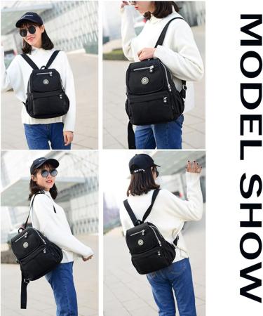 Fadsace Women's Waterproof Nylon Backpack for Hiking & Camping - Black - Buy Online on GoSupps.com