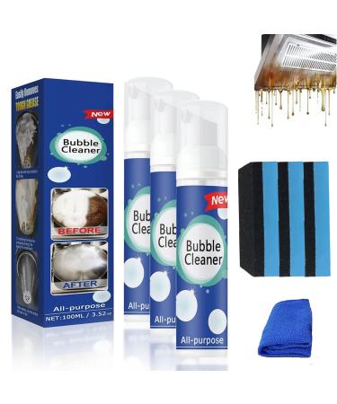 Homenpetz Cleaning Pots Spray Foaming Heavy Oil Stain Cleaner Reshline Foam Cleaner All Purpose Bubble Cleaner Foam Spray (100ML 3Pcs)