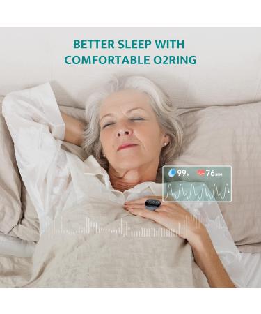 ViATOM O2 Ring Pulse Oximeter with Alarm - Black - Buy Online on GoSupps.com