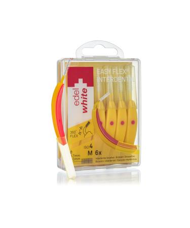 Edel+White ID7 interdental brushes M 0.7 mm i 6 x conjunction brushes for thorough and gentle tooth cleaning of particularly tight interdental spaces