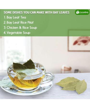 Lavendium 300+ Premium Dried Bay Leaves Bay Leaf Tea Bay Leaves Spice Whole Nice Leaves Wildcrafted Fresh Harvested Bay Leaves For Cooking Sugar-Free Gluten Free Caffeine Free Vegan - Buy Online on GoSupps.com