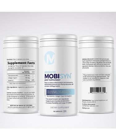 Mobisyn Glucosamine & Collagen Type II 30-Day Supply Joint Support Supplement - 90 Capsules - Buy Online on GoSupps.com