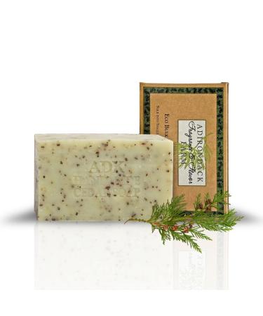 ADK Natural Cedar Soap Bar 16 oz. Handmade Organic Olive Oil Soap Vegan Antioxidant Body Soap for Moisturizing Men Women & Babies with Dry and Sensitive Skin