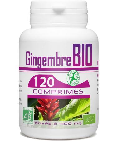Organic Ginger - 400 mg - 120 tablets - Buy Online on GoSupps.com