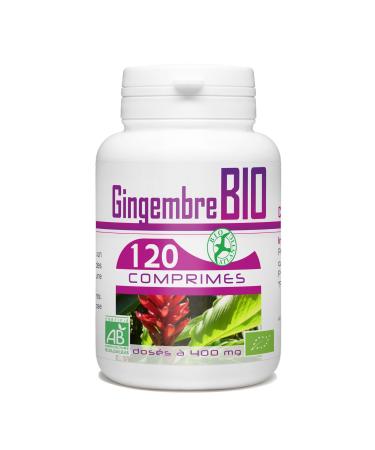 Organic Ginger - 400 mg - 120 tablets