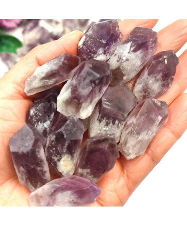 100g Bulk Rough Natural Amethyst Point Purple Quartz Druzy Crystal Cluster Specimen Stone Pendant Making Gifts Home Goods - Buy Online on GoSupps.com