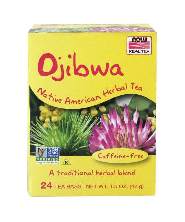 Now Foods Real Tea Ojibwa Caffeine-Free 24 Tea Bags 1.5 oz (42 g)