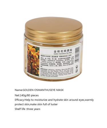 Golden Osmanthus Collagen Eye Pads - Anti-Fold & Moisturizing Eye Serum for Dark Circles - 80 Pieces - Buy Online on GoSupps.com