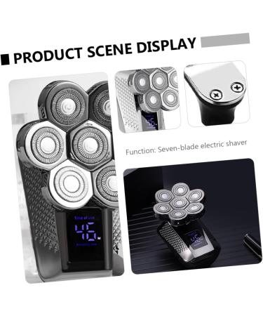 Buy Ipetboom 7 Head Electric Shaver for Men - Wet & Dry Razor | Efficient & Convenient Stainless Steel Male Grooming - Buy Online on GoSupps.com