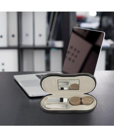 Zerodeko 2-in-1 Glasses Case | Double Layer Storage with Mirror Tweezers & Applicator | Portable Eyewear Organizer - Buy Online on GoSupps.com