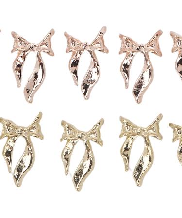 3D Glitter Bow Nail Charms Nail Glitter Charm Rhinestones Ornaments Nail Art Decorations Glitter Accessories for DIY Craft Nail Art Design Manicure Decor - Buy Online on GoSupps.com