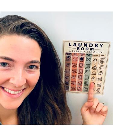 Laundry Symbols Guide Magnet Washing Machine Laundry Magnets Wall Art Laundry Instructions Washing Machine Guide - Buy Online on GoSupps.com