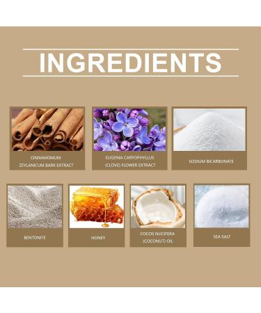 WoodSleep Cinnamon & Clove Remineralizing Toothpaste with Bentonite Clay Natural Essential Oils Baking Soda Coconut Oil Raw Honey Sea Salt 2oz - Buy Online on GoSupps.com