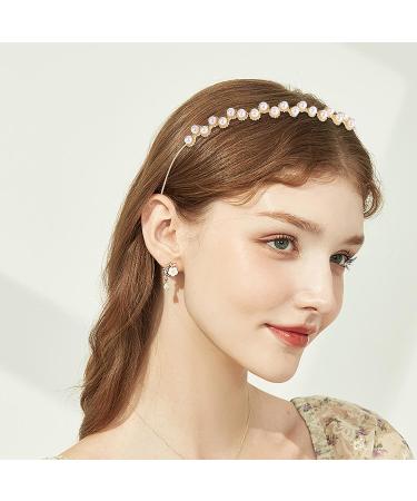 8PCS Crystal Tiara Crowns for Women Girls - Gold Metal Headbands for Bridal Wedding, Prom, Cosplay - Hair Accessories for Women Girls - Buy Online on GoSupps.com