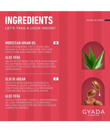 GYADA Curl Defining Cream - Vegan Leave-In Styling Cream for Curly & Wavy Hair - Frizz Control & Argan Oil - 6.76 fl oz - Cruelty-Free International Shipping - Buy Online on GoSupps.com