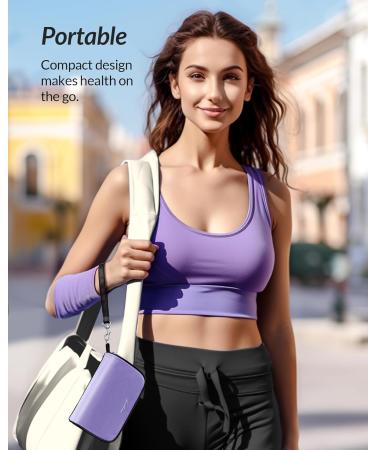 Stylish ZIKEE Weekly Pill Organizer 2x Daily - 7 Day Pill Box with Purple Oxford Bag & Travel Handle for Vitamins Fish Oils & Supplements - Buy Online on GoSupps.com