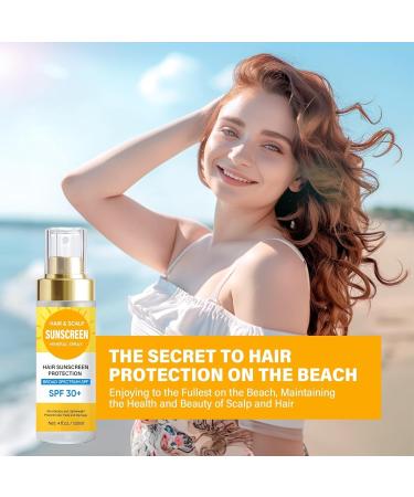 Scalp Sunscreen Spray - Hair Sun Protection Spray SPF 30 for Hair & Scalp Prevent Hair Color Fade/Dryness Non-Greasy Formula Original - Buy Online on GoSupps.com