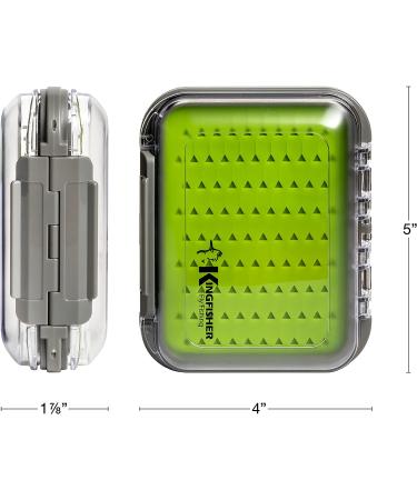 Kingfisher Double Sided Clear Silicone Fly Box X-Small - Waterproof | Fly Fishing Essential - Buy Online on GoSupps.com